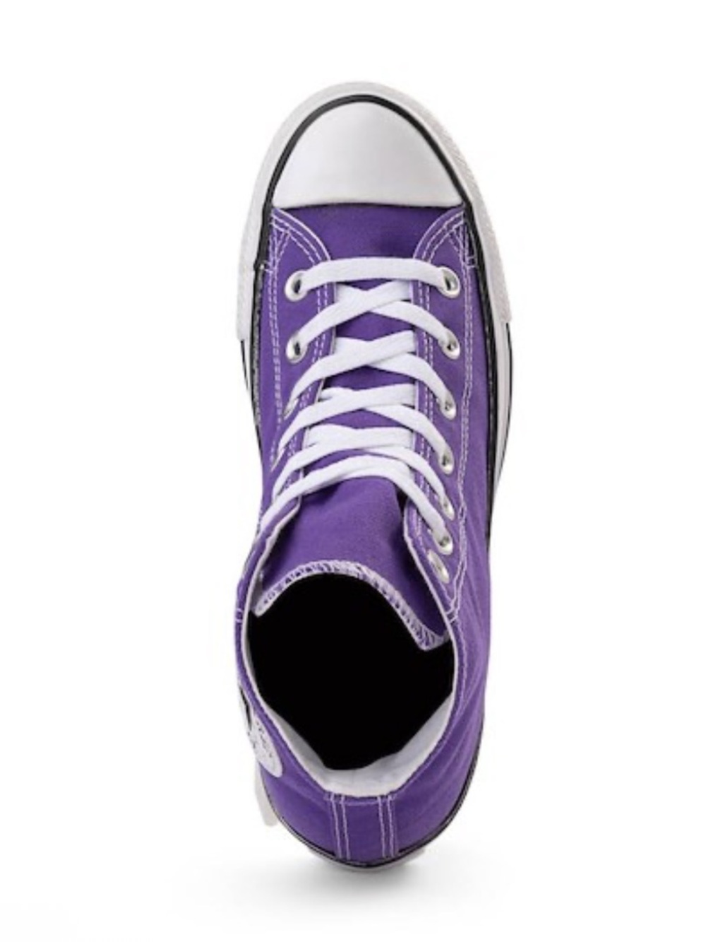 EUC Converse Chuck Taylor All Star High-Top Sneaker - Purple, youth girl size 2 - Picture 7 of 10